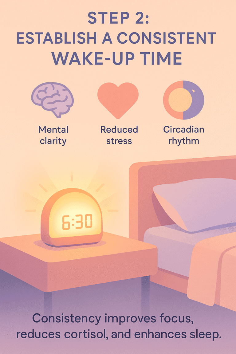 How to Start a Morning Routine for Mental Clarity 3 wakeup time