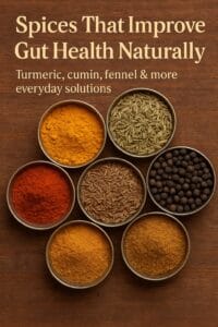 10 Effective Ways to Improve Gut Health Without Probiotics 6 Spices