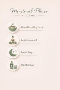 20251225 2340 Menstrual Phase Infographic simple compose 01kdbb7vapfw2a2amkmncee2d3