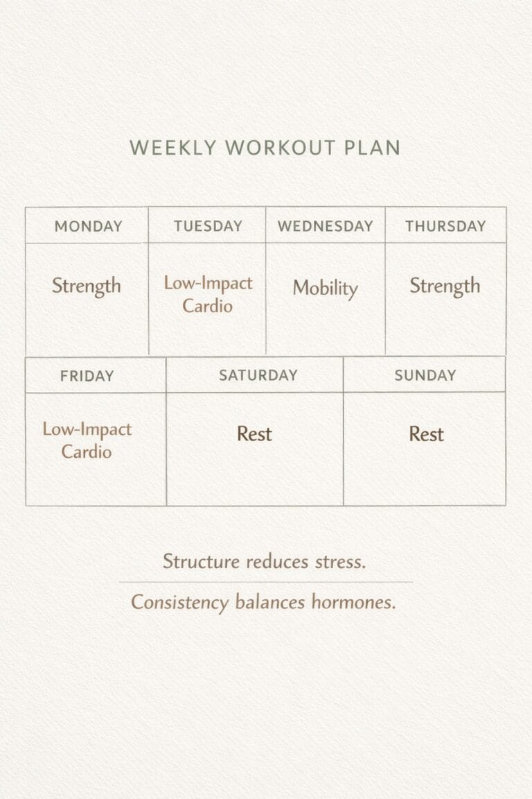 Hormone-Friendly Exercise Routine 4 20260102 2259 Weekly Workout Planner simple compose 01kdzw3jrdfd3vqgpf93jnzzzq