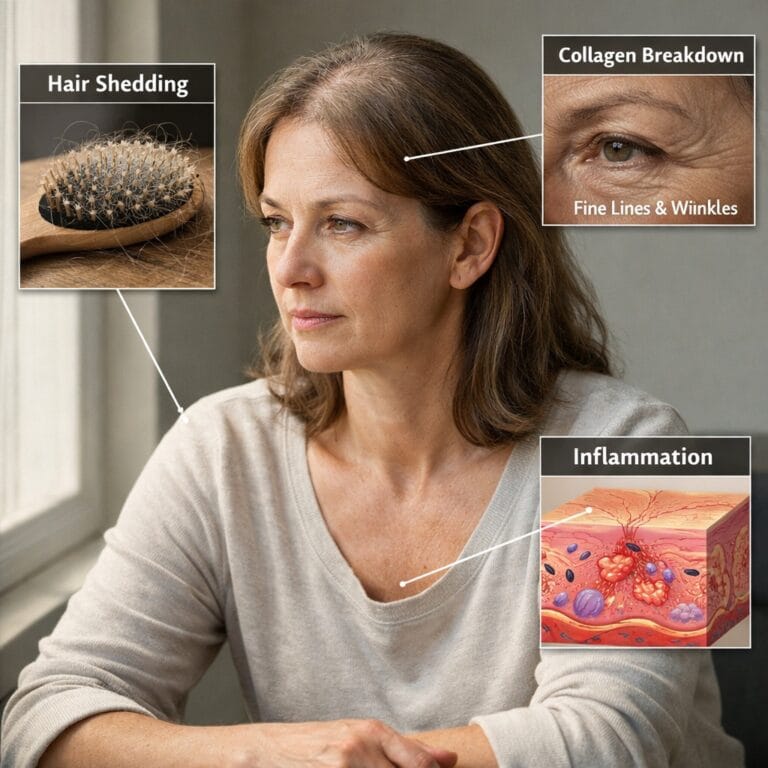 Skin and Hair Changes Due to Hormones: What’s Normal and What’s Not. 4 Cortisol – Stress, Aging, Hair Shedding