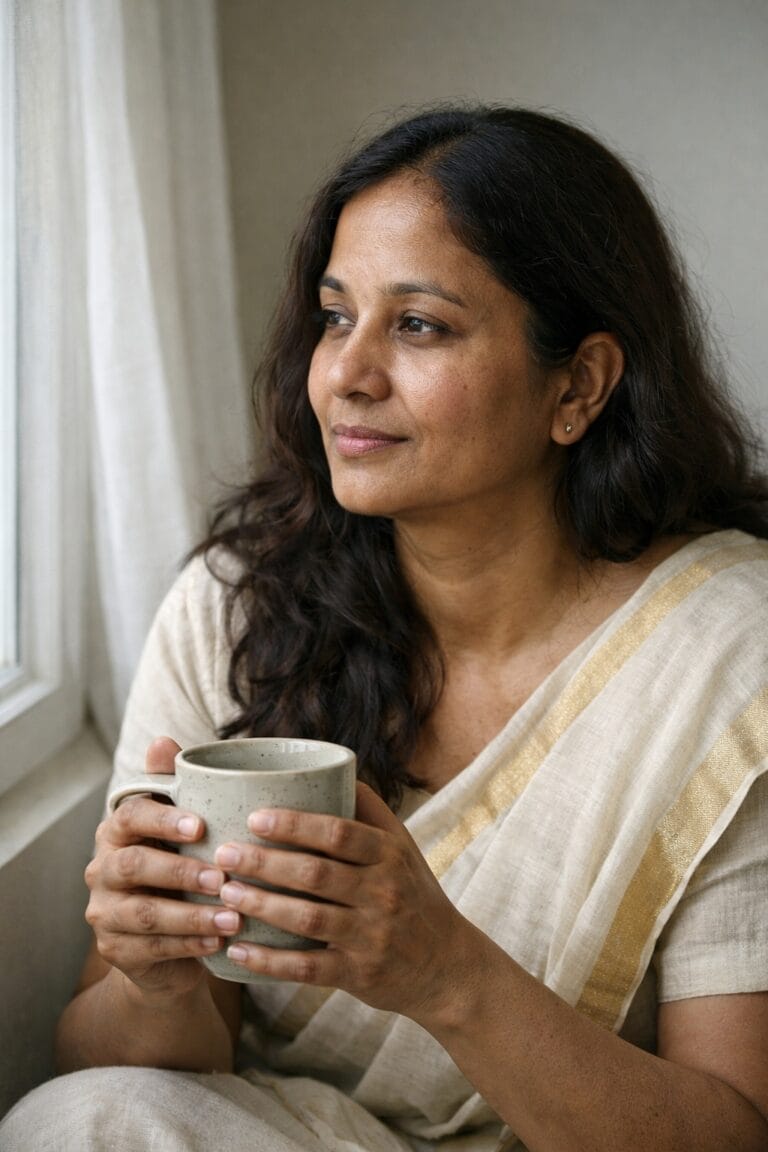 Skin and Hair Changes Due to Hormones: What’s Normal and What’s Not. 9 20260107 2237 Quiet Reflection simple compose 01kecps0b4f5kaqg9njfn7g5xr