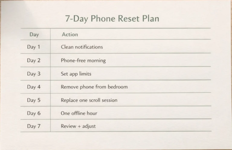 7 Days Phone reset plan