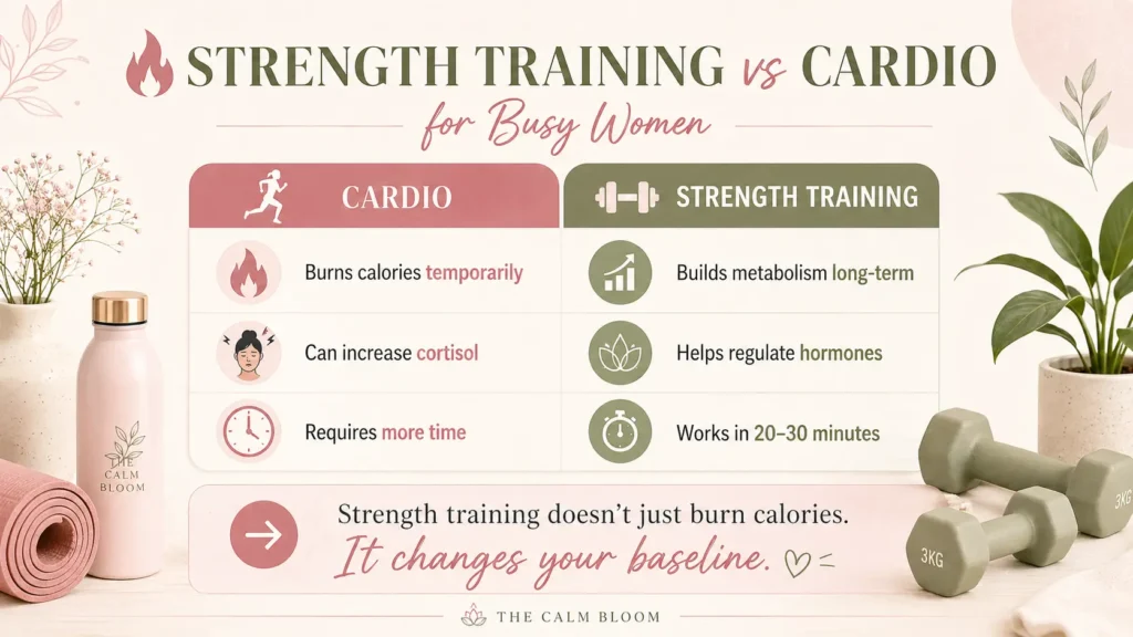 Strength Training vs Cardio for Busy Women
