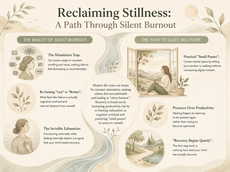 Learning to Sit With Stillness Again.